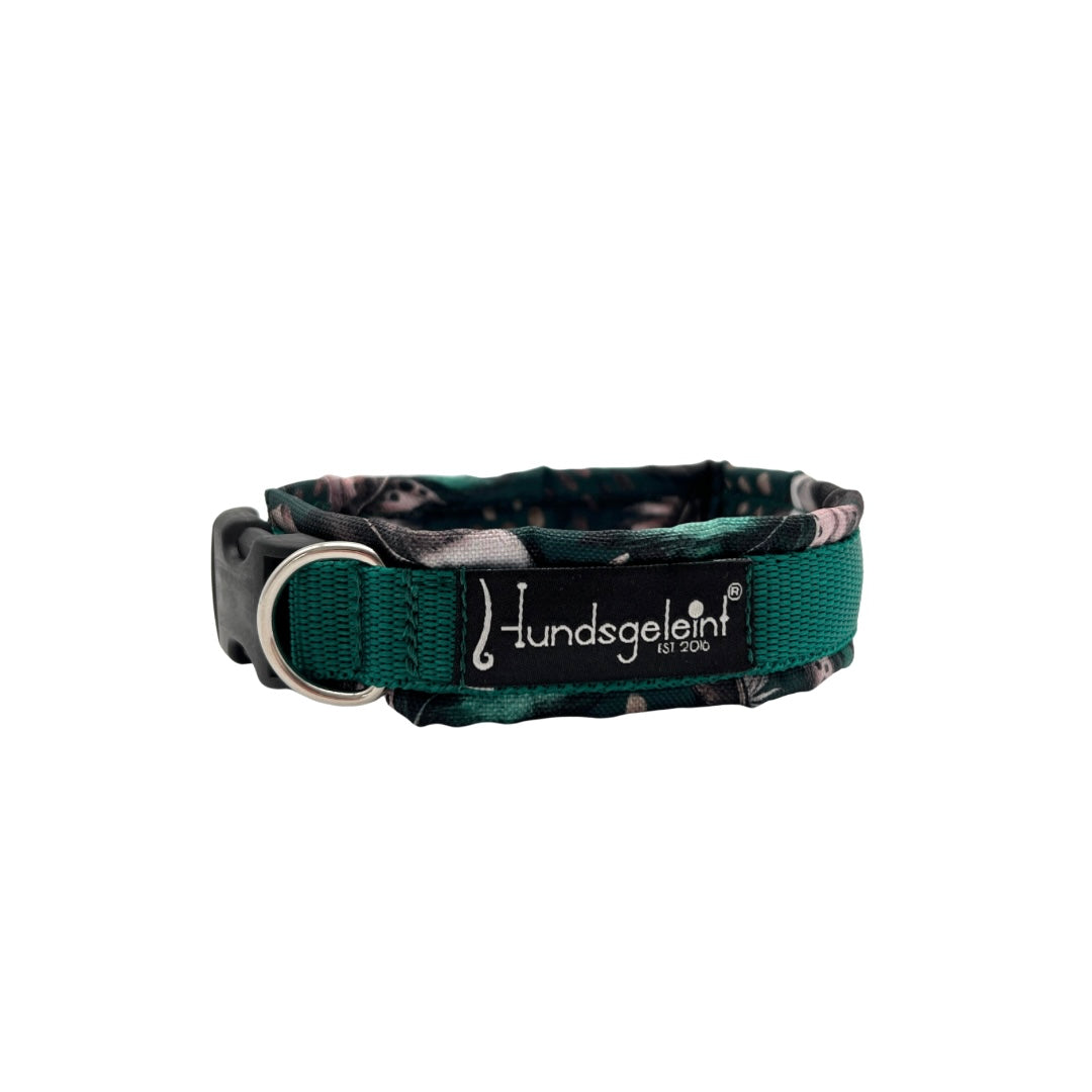 Halsband Feathers x Dunkelgrün, Gr. S Slim