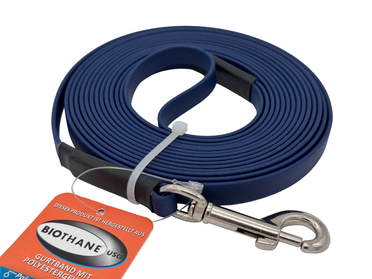 Biothane Leine Marine, 5m, für Hunde 15-25kg