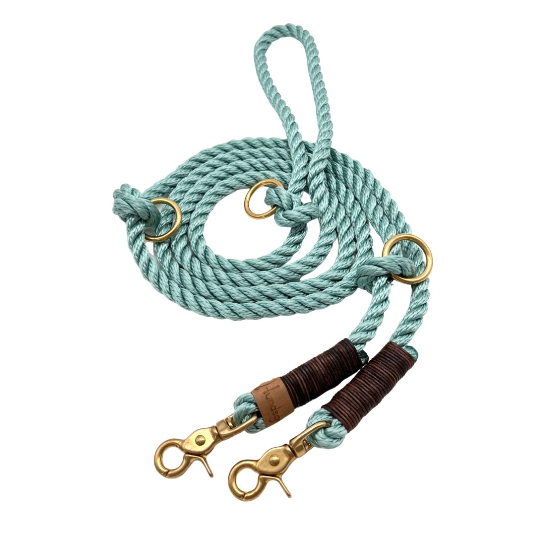 2m/2fach Tauleine Seegras + Halsband HU45cm