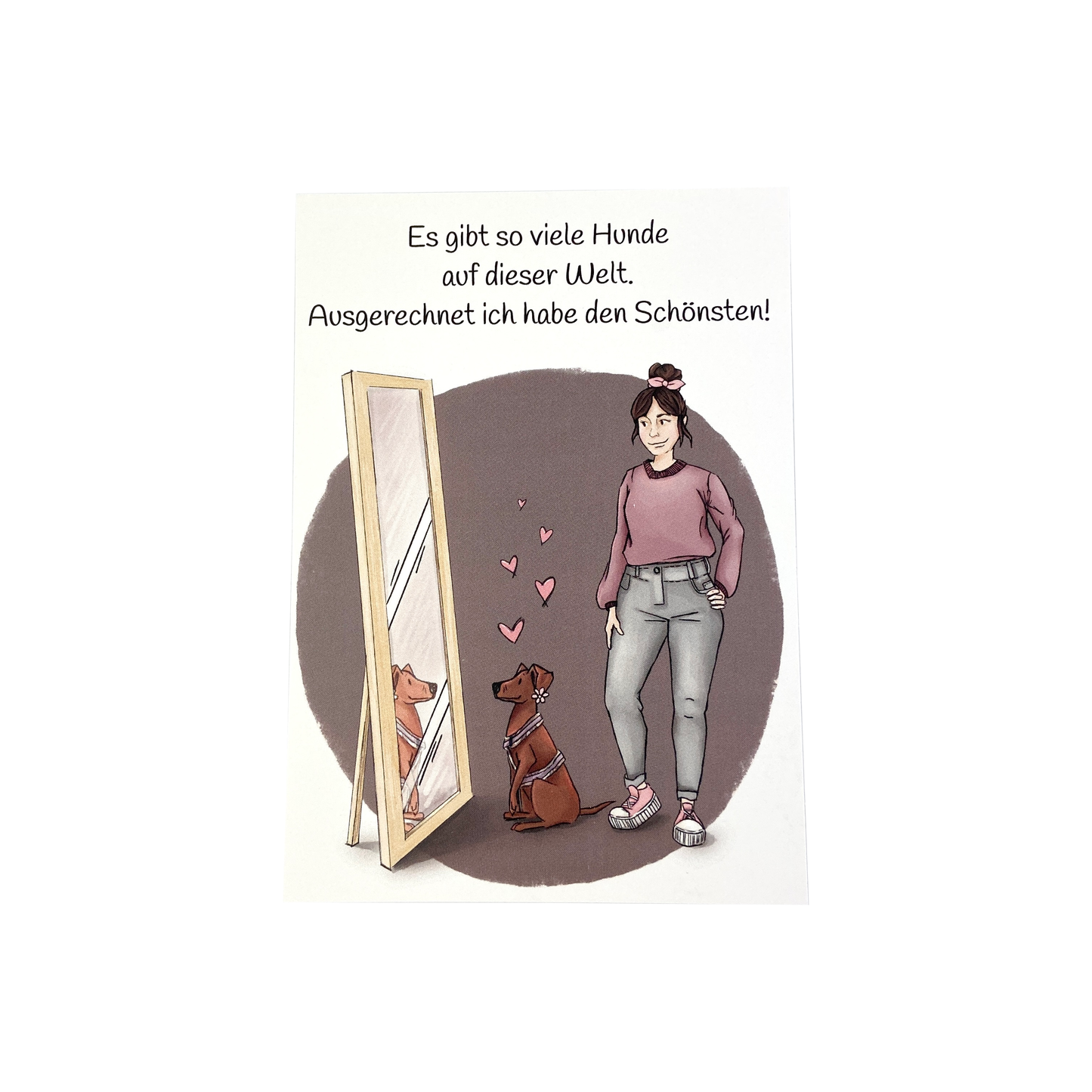 Postkarte Schönster Hund