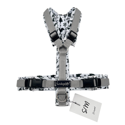 XMAS Schwarz-Weiß x Hellgrau, Gr. S/M