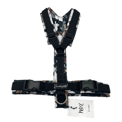 White Flowers x Schwarz, Gr. M/L