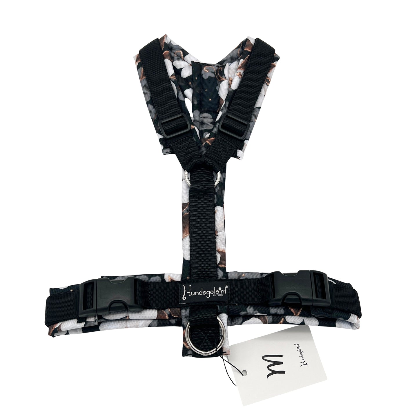 White Flowers x Schwarz, Gr. M