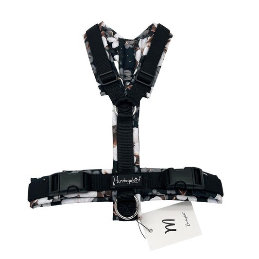 White Flowers x Schwarz, Gr. M